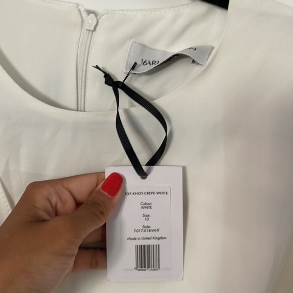 16Arlington Cropped Tie-front Cady Top - Picture 3 of 15